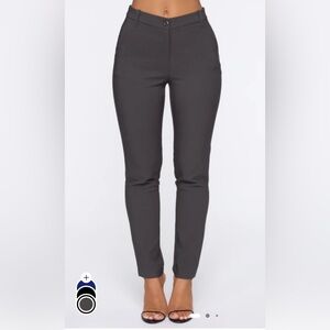 Fashion Nova Charcoal Skinny Pants